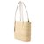 Borsa Tote Cesto Quadrata Small Anagram Loewe Bianco - vista 2