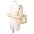 Borsa Tote Cesto Quadrata Small Anagram Loewe Bianco - vista 4