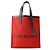 Borsa Tote Salvatore Ferragamo in tela e pelle nera Nero Rosso