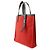 Borsa Tote Salvatore Ferragamo in tela e pelle nera Nero Rosso - vista 2