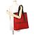 Borsa Tote Salvatore Ferragamo in tela e pelle nera Nero Rosso - vista 4