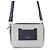 Christian Dior gebrauchte graue navyfarbene Leder-Schultertasche Schwarz