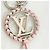 Louis Vuitton Keychain Charm Porte Clé Berry M63081 Argento Rosa - vista 6