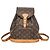 Mochila Louis Vuitton Monogram Montsouris MM M51136 para mujer Castaño