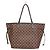 Saco Tote Louis Vuitton Damier Neverfull MM para Mulher Marrom