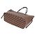 Saco Tote Louis Vuitton Damier Neverfull MM para Mulher Marrom - vista 2