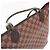 Saco Tote Louis Vuitton Damier Neverfull MM para Mulher Marrom - vista 9