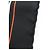 Hermès Écharpe longue à franges perforées Hermes Noir Orange - vue 4