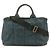 Prada Canapa Tote Bag in Denim Blue