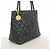 Borsa Tote Chanel in pelle di vitello martellata nera Nero - vista 2