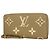 Louis Vuitton Monogram Empreinte Bicolor Zippy Wallet Grau Roh