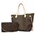 Bolso Tote Louis Vuitton Monogram Neverfull MM Castaño