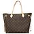Bolso Tote Louis Vuitton Monogram Neverfull MM Castaño - vista 9