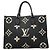 Borsa Tote Louis Vuitton Monogram Empreinte Bicolor OnTheGo MM Nero Beige - vista 12
