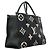 Borsa Tote Louis Vuitton Monogram Empreinte Bicolor OnTheGo MM Nero Beige - vista 2