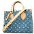 Sac à main Louis Vuitton Monogram Denim OnTheGo PM Bleu