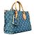 Sac à main Louis Vuitton Monogram Denim OnTheGo PM Bleu - vue 2