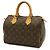 Borsa Louis Vuitton Monogram Speedy 25 Marrone - vista 3