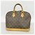 Bolso de mano Louis Vuitton Alma Monogram Castaño - vista 9