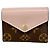 Portefeuille Tri-fold Louis Vuitton en Rose Ballerine