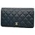 Chanel langes Portemonnaie schwarz