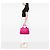 Tote Sacola Prada em lona Canapa rosa com logo - vista 6