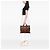 Hermès Brown Canvas Herline MM Castaño - vista 6