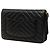 Portafoglio Chanel Black CC Chevron Calfskin Wallet On Chain Nero - vista 2