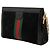 Gucci Borsa a Tracolla Ophidia Chain Piccola in Suede Nero - vista 2