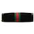 Gucci Borsa a Tracolla Ophidia Chain Piccola in Suede Nero - vista 3