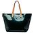 Louis Vuitton Green Monogram Vernis Bellevue GM Verde Verde scuro