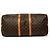 Louis Vuitton Brown Monogram Keepall Bandouliere 55 Marrone - vista 3