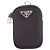Sac messager Prada en Re-Nylon noir avec garnitures en Saffiano et double boucle - vue 14