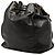 Chanel Black CC Lambskin Beuteltasche mit Kordzug Schwarz - Ansicht 2