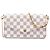 Louis Vuitton White Damier Azur Pochette Felicie Bianco