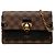 Louis Vuitton Brown Damier Ebene Vavin Wallet on Chain