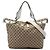 Borsa Satchel Gucci Beige GG Canvas Icon Bit