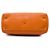 Bamboo Bolsa Gucci Shopper em couro de bezerro laranja tamanho Medium com alça de bambu - vista 3