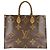 Louis Vuitton Brown Monogram Reverse Giant OnTheGo GM Marron