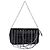 Chanel Black Chocolate Bar Frame Clutch aus Lammleder mit Multi-Ketten Schwarz