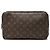 Louis Vuitton Brown Monogram Trousse Toilette 28 Castaño