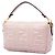 Borsa Satchel Baguette Fendi in pelle goffrata Mini Zucca Rosa - vista 2