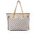 Louis Vuitton White Damier Azur Neverfull MM Branco