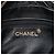 Bolsa Camera Chanel em pele de cordeiro acolchoada preta com tassel CC Preto - vista 5