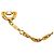 Bracciale a maglie con ciondolo Chanel Gold CC placcato oro D'oro - vista 4