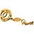 Bracciale a maglie con ciondolo Chanel Gold CC placcato oro D'oro - vista 5