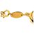 Bracciale a maglie con ciondolo Chanel Gold CC placcato oro D'oro - vista 6