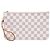 Bolso Louis Vuitton White Damier Azur Neverfull MM Blanco