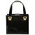 Borsa Box Sunburst Versace in vernice nera e pony hair Nero
