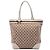 Gucci Mayfair Tote aus beigem GG Canvas und Web